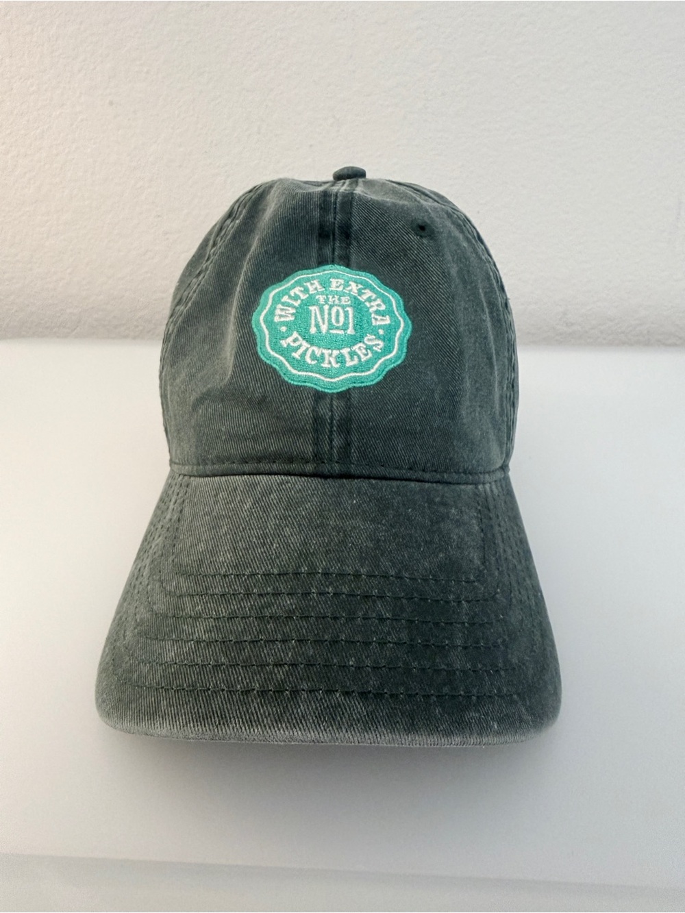 Chick-fil-A No.1 With Extra Pickles Embroidered Dark Green Dad Hat